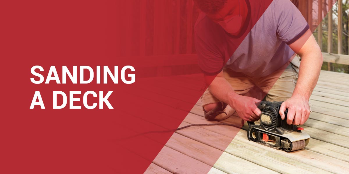 Sanding a Deck