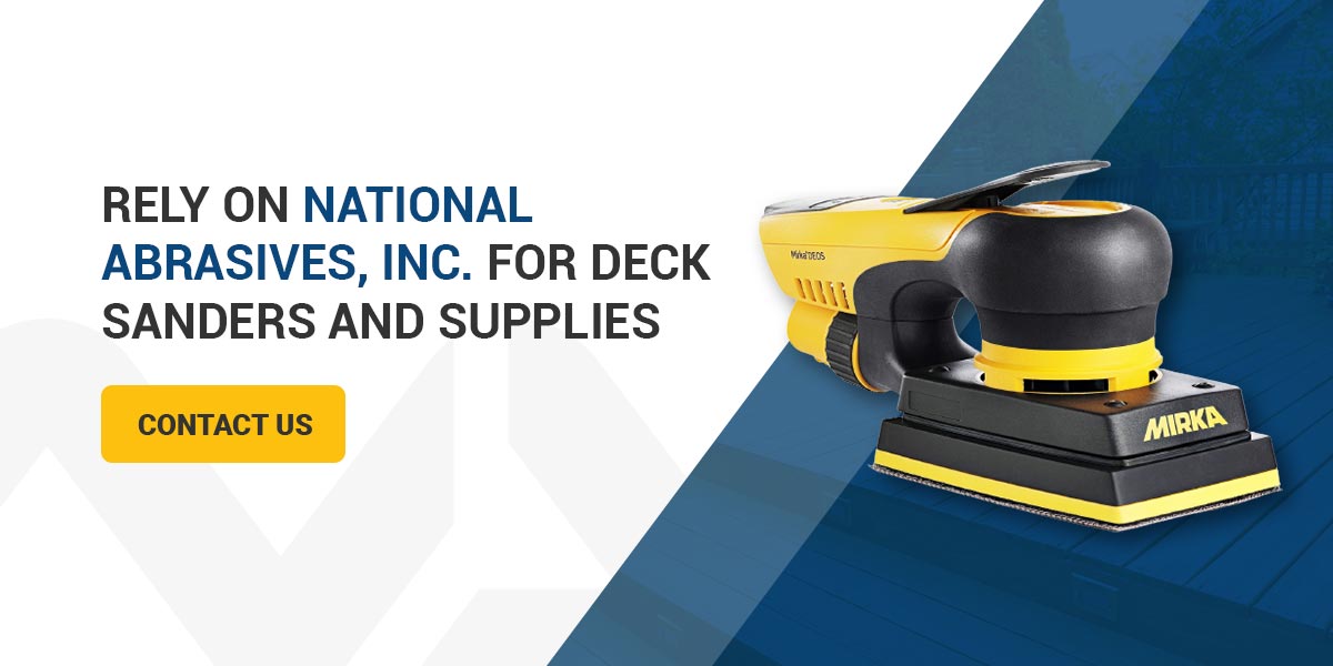 Rely on National Abrasives, Inc. for Deck Sanders and Supplies