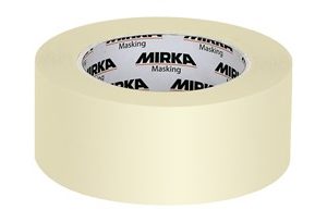 A roll of Mirka 48mm x 50mm white line masking tape