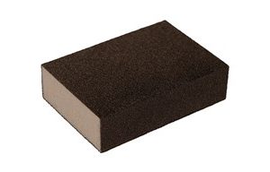 Mirka 4-sided 4" x 4" brown 150g sponge
